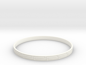braclet 1 in White Processed Versatile Plastic: Extra Small