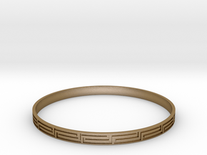 braclet 1 in Polished Gold Steel: Extra Small