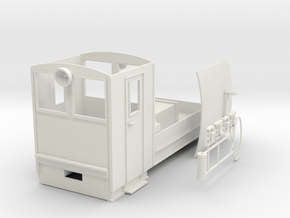 Boxholm, overhang electric loco in White Natural Versatile Plastic: 1:24