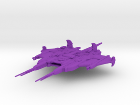 Centauri Primus Battlecruiser Armada scale in Purple Processed Versatile Plastic