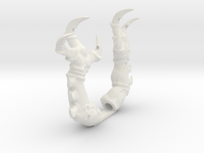 Tyrant-scale Claw Arms in White Natural Versatile Plastic
