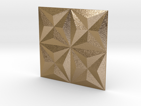 3d Tile_1_metal in Polished Gold Steel