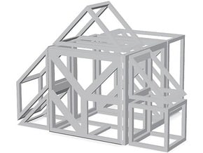 Digital-tangram cube h (inside & outside) in tangram cube h (inside & outside)