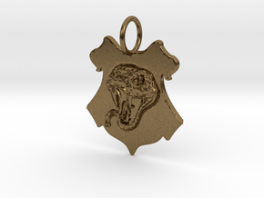 Slytherin Snake Crest in Natural Bronze