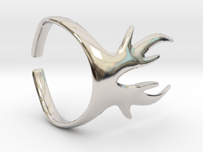 Deer Horns Ring in Platinum
