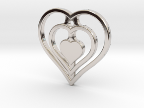 The Hearty Heart (precious metal pendant) in Platinum