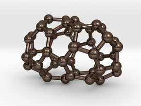 0631 Fullerene c44-2 d2 in Polished Bronze Steel