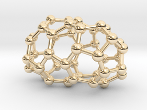 0631 Fullerene c44-2 d2 in 14k Gold Plated Brass