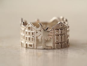Charleston Cityscape - Band Ring in Polished Silver: 5 / 49