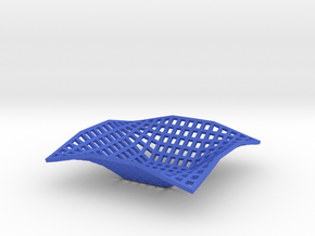 Bowl (Square) in Blue Processed Versatile Plastic