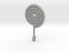 Colorful Swirl Lollipop pendant in Aluminum: Large