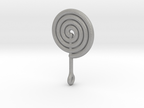 Colorful Swirl Lollipop pendant in Aluminum: Medium