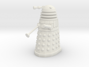 Imperial Dalek - Pose 2 in White Natural Versatile Plastic
