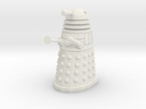 Imperial Dalek - Pose 3 in White Natural Versatile Plastic