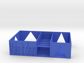 Kitchen washing support in Blue Processed Versatile Plastic