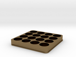 E Juice Holder/Stand 16 60ML Slots in Natural Bronze