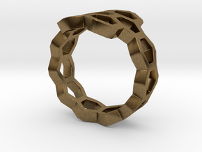 Hex Flower Ring in Natural Bronze: 4.5 / 47.75