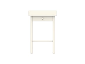 Miniature HEMNES Nightstand - IKEA in White Natural Versatile Plastic: 1:24