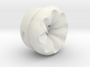 Pocket full headphones -(Headset side) Single one in White Natural Versatile Plastic