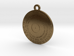 Hydrographic Station Keychain in Natural Bronze
