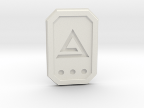 The witcher: aard glyph in White Natural Versatile Plastic