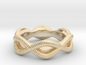 Lizard Ring in 14k Gold Plated Brass