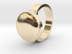 DS inspired ring Size 5 in 14k Gold Plated Brass