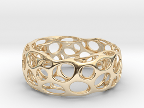 Voronoi Bracelets in 14k Gold Plated Brass
