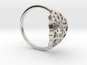 Seamless Ring in Rhodium Plated Brass: Medium