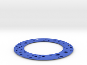 HOLES_twisted_05a in Blue Processed Versatile Plastic