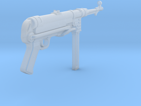 MP40 (folded) (1:18 scale) in Smooth Fine Detail Plastic: 1:18