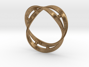 Mobius ball  in Natural Brass: Small
