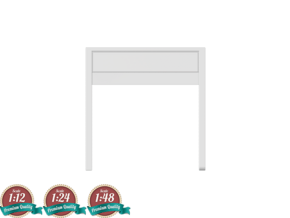 Miniature Micke Small Desk - IKEA in Tan Fine Detail Plastic: 1:12