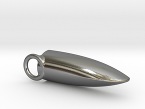 Black Cove Boat keychain in Polished Silver