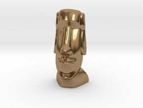 Moai-Standard version in Natural Brass: Small
