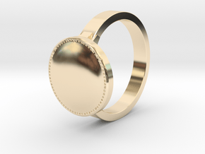 DS inspired ring Size 13 in 14k Gold Plated Brass