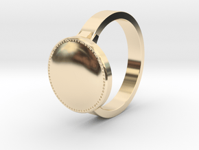 DS inspired ring Size 12 in 14K Yellow Gold