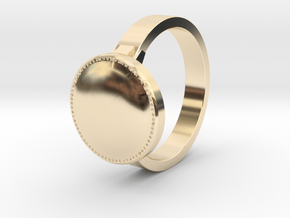 DS inspired ring Size 11 in 14K Yellow Gold