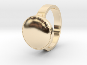 DS inspired ring Size 10 in 14K Yellow Gold