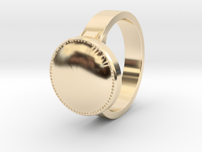 DS inspired ring Size 7 in 14K Yellow Gold