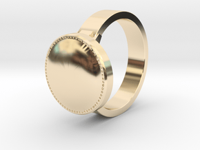 DS inspired ring Size 6 in 14K Yellow Gold