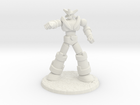 Big Science Retro-Mecha - 6mm Scale, with Base in White Natural Versatile Plastic: 6mm