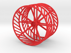 Gitterräder d50 in Red Processed Versatile Plastic
