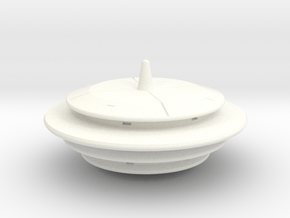 Saucer Series 3 in White Processed Versatile Plastic