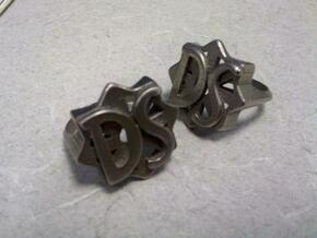  size 11 D.S. Drive Shaft ring from LOST  in Polished Bronzed Silver Steel