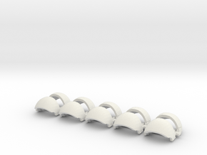Blank tartaros Shoulders Left Side - Rebuilt 008a in White Natural Versatile Plastic