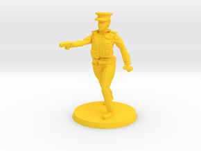 Officer Bobbi pose 2 in Yellow Processed Versatile Plastic