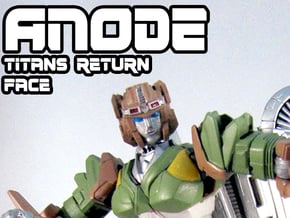 Anode Face (Titans Return)  in Tan Fine Detail Plastic