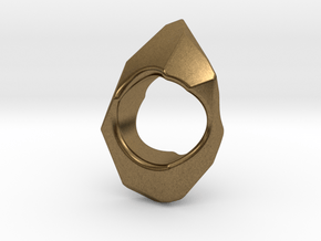 Stone Ring  in Natural Bronze