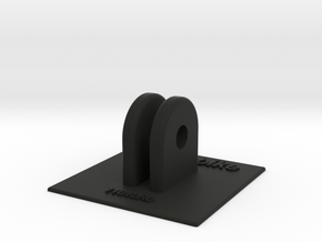 11010R0 Flat Thin GoPro Mount in Black Natural Versatile Plastic